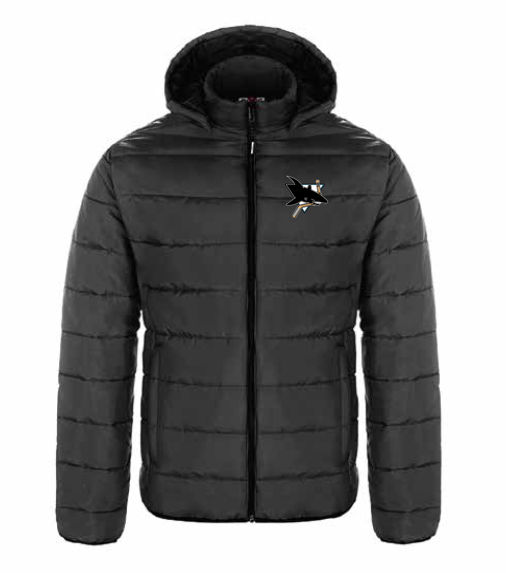 ORDER BY OCT 6th, Ships week of NOV 7th - Jr Sharks AAA Glacial Midweight Puffer Jacket - Youth