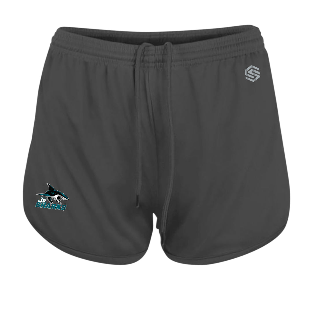Graphite JR Sharks AAA Women's Basic Training Short Logo Team - Front View