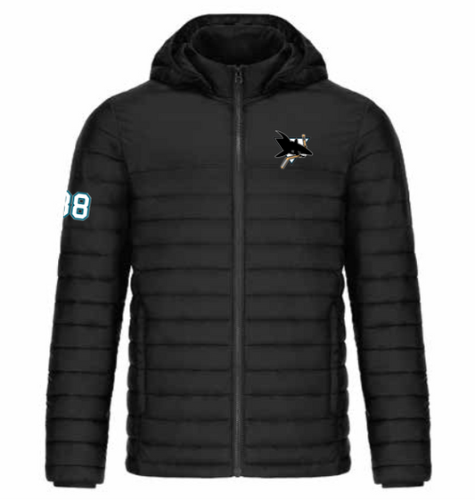 ORDER BY OCT 6th, Ships week of NOV 7th - Jr Sharks AAA Canyon Lightweight Puffer Jacket - Youth