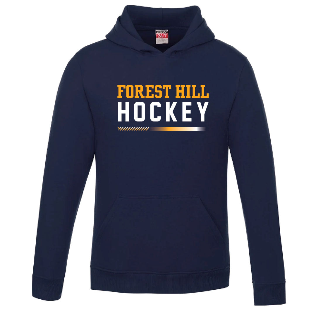 Navy FH Hockey Cotton Fleece Hoody