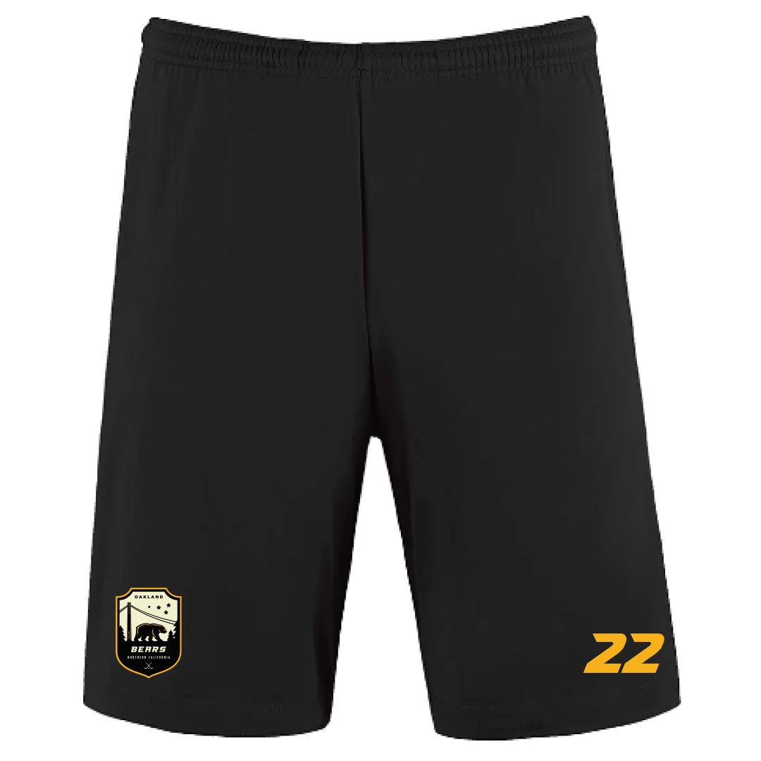 Oakland Bears AA Adult Team Logo Athletic Shorts with Pockets