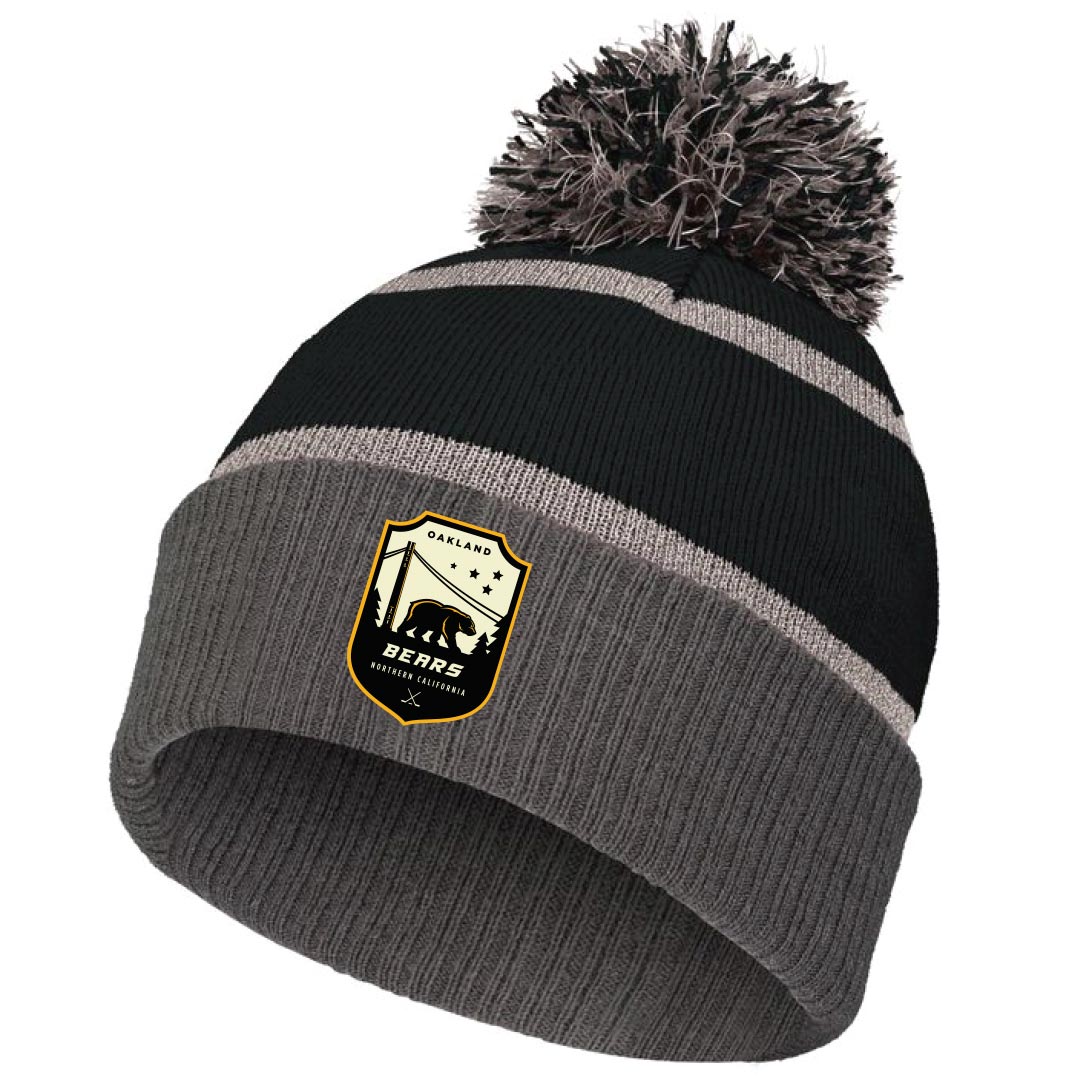 Oakland Bears AA Reflective Pom Pom Toque