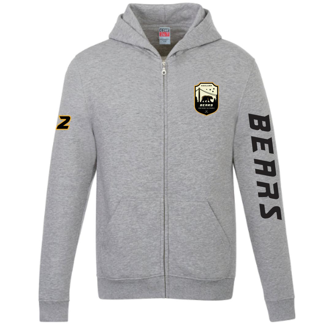 Oakland Bears AA Youth Full Zip Fleece Hoodie