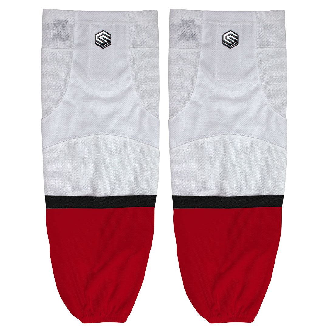 Western Canada White/Red Socks