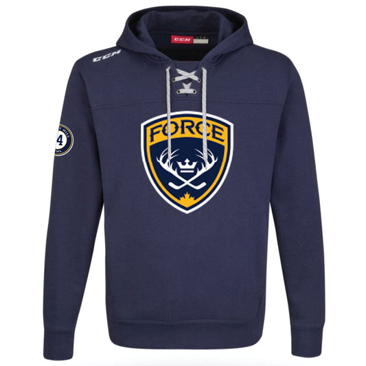 CCM GTHL Hockey Lace Fleece Hoodie - Front View