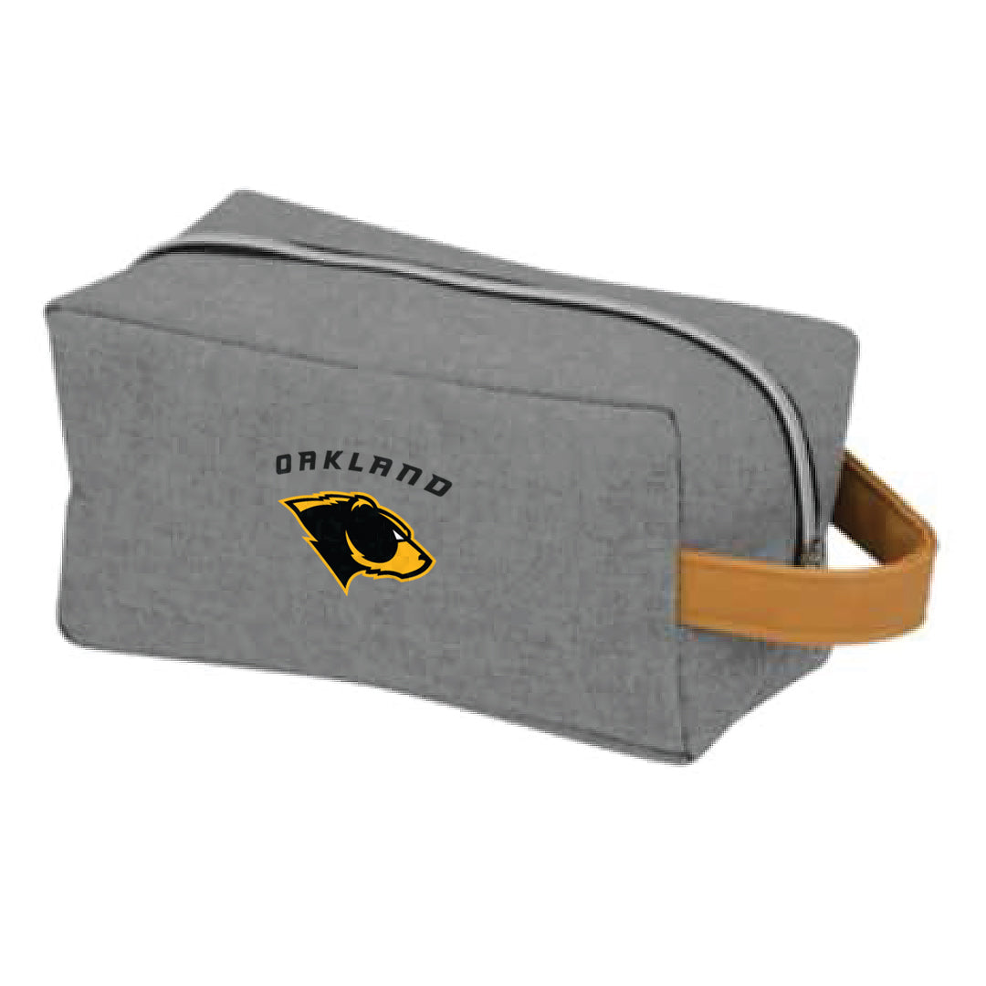 Grey Oakland Bears Team Accessory/Shower Kit Bag with Personalized Logo