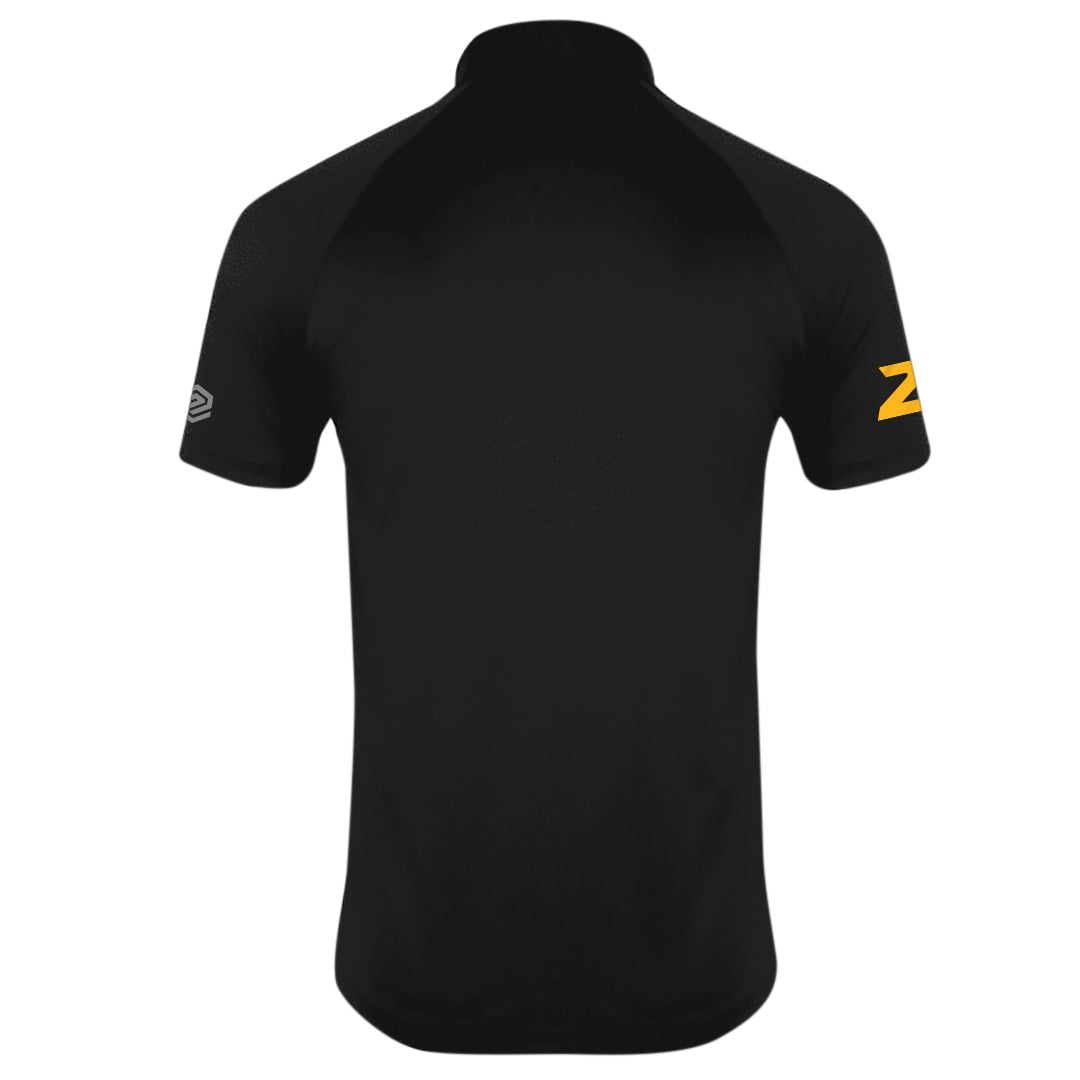 Black Oakland Bears Men's Team Polo with Personalized Number - Back View