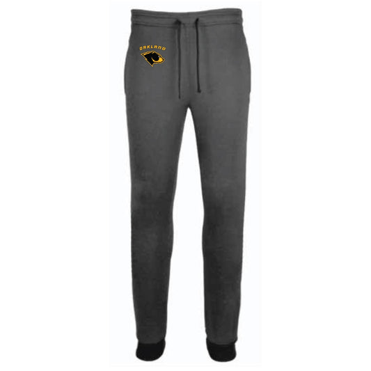 Oakland Bears Youth Tech Fleece Jogger Logo Only - Front View
